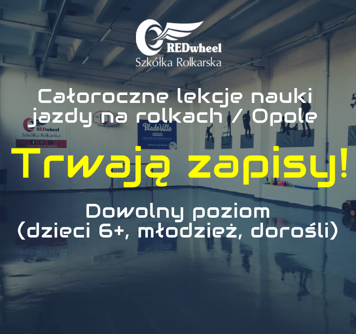 Trwa nabór na regularne zajęcia nauki jazdy na rolkach z REDwheel Opole